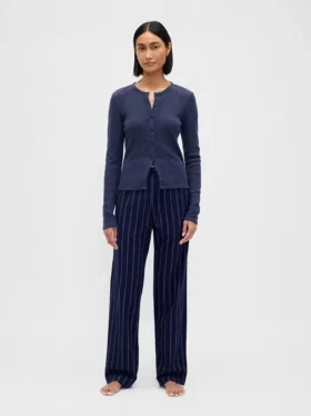 Cardigan de pijama con tejido tipo waffle