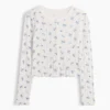 Cardigan infantil de punto acanalado con punto calado