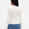 Cardigan moderno de cuello redondo