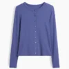 Cardigan moderno de cuello redondo