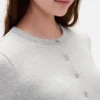Cardigan moderno de cuello redondo
