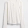 Cardigan moderno de cuello redondo