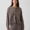 Cardigan oversize CashSoft con punto Shaker