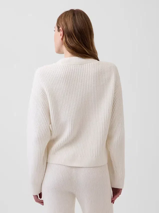 Cardigan oversize CashSoft con punto Shaker