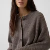 Cardigan oversize CashSoft con punto Shaker