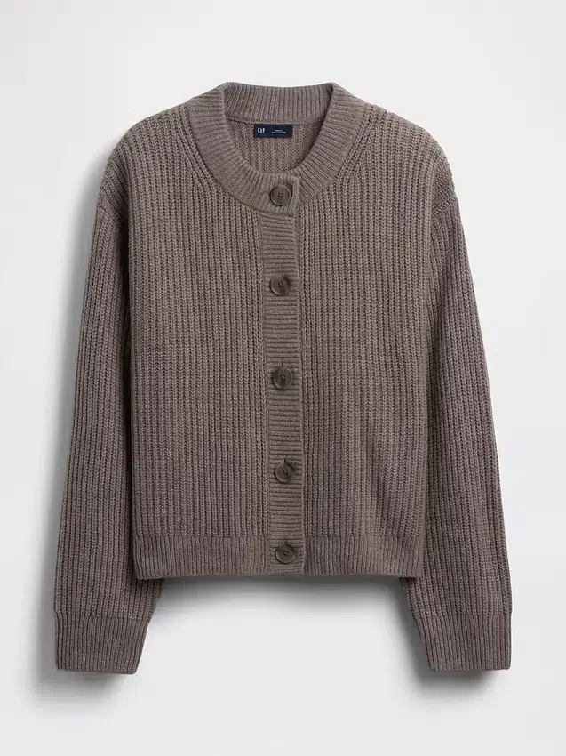 Cardigan oversize CashSoft con punto Shaker