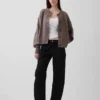 Cardigan oversize de punto grueso CashSoft