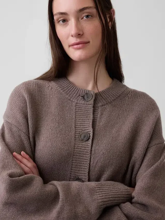 Cardigan oversize de punto grueso CashSoft