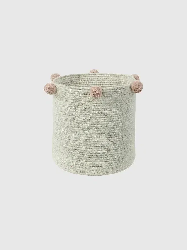 Cesta Bubbly de Lorena Canals, color natural-nude