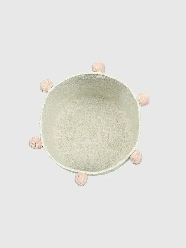 Cesta Bubbly de Lorena Canals, color natural-nude