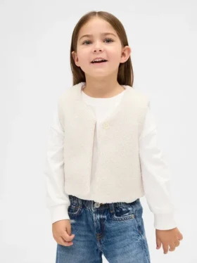 Chaleco de sherpa para bebés y niños pequeños