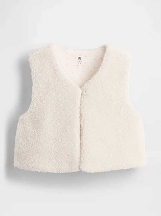 Chaleco de sherpa para bebés y niños pequeños