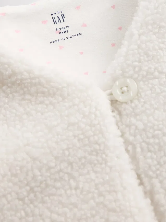 Chaleco de sherpa para bebés y niños pequeños