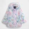Chamarra impermeable con mariposas para bebés y niños