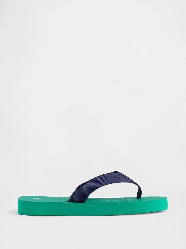 Chanclas con plataforma de lona