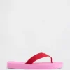 Chanclas con plataforma de lona