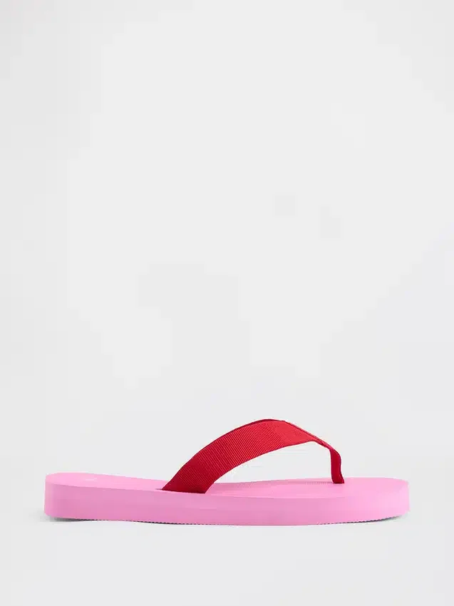 Chanclas con plataforma de lona