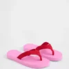 Chanclas con plataforma de lona