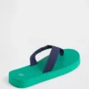 Chanclas con plataforma de lona