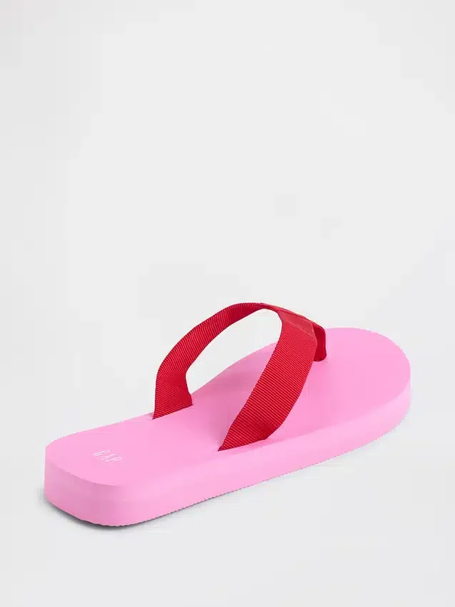 Chanclas con plataforma de lona