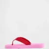 Chanclas con plataforma de lona