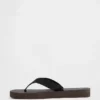 Chanclas con plataforma de lona
