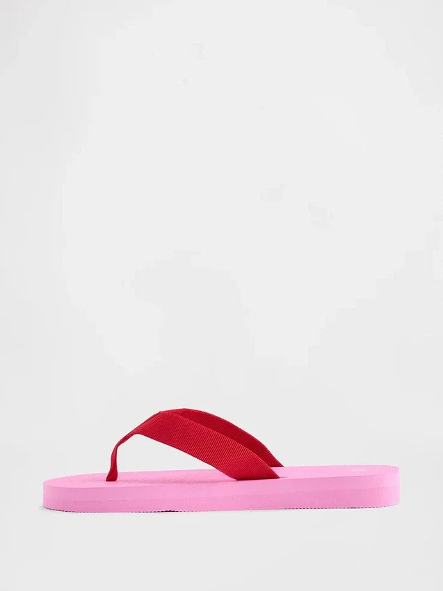 Chanclas con plataforma de lona