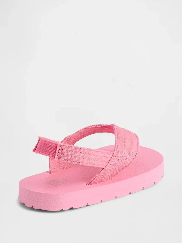 Chanclas de lona para niños pequeños
