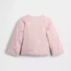 Chaqueta acolchada con bordado floral para bebés y niños