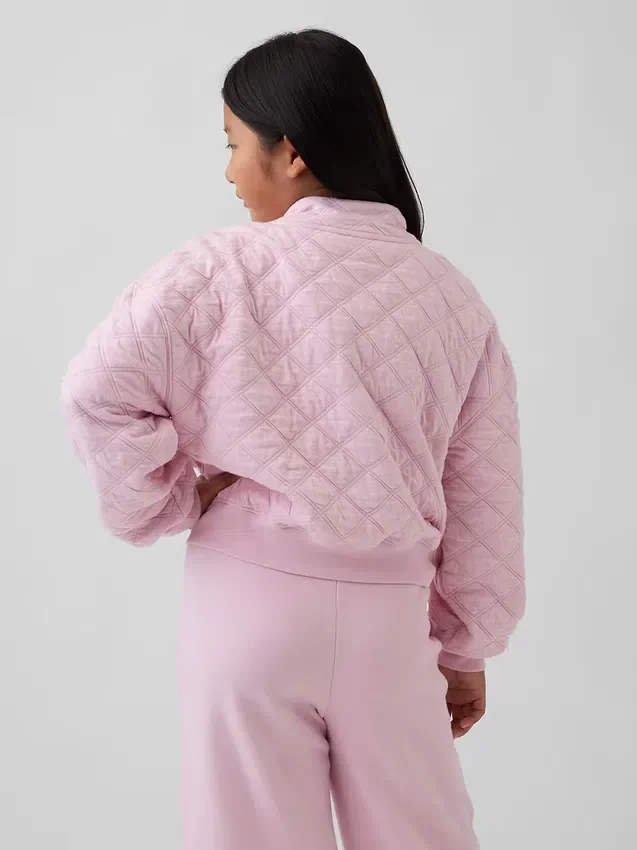 Chaqueta acolchada con cremallera de talla grande para niños