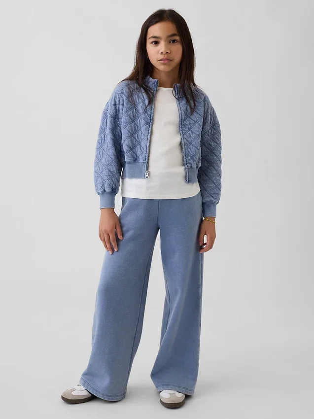 Chaqueta acolchada con cremallera de talla grande para niños