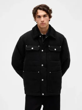 Chaqueta acolchada de lona