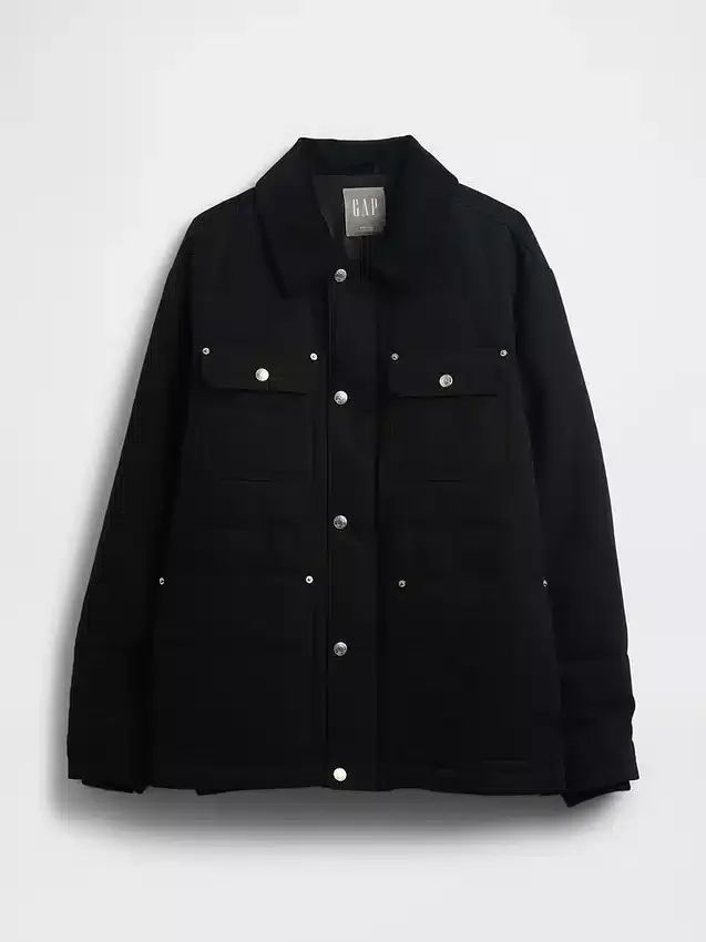 Chaqueta acolchada de lona