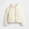 Chaqueta acolchada de sherpa para niños