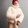 Chaqueta acolchada de sherpa para niños