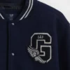 Chaqueta bomber con logo universitario para niños
