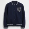 Chaqueta bomber con logo universitario para niños