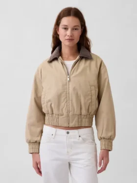 Chaqueta bomber de corte oversize