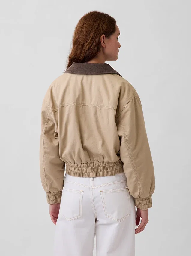 Chaqueta bomber de corte oversize