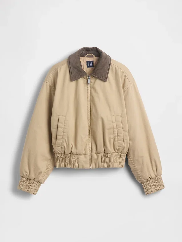 Chaqueta bomber de corte oversize