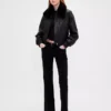 Chaqueta bomber de cuero vegano