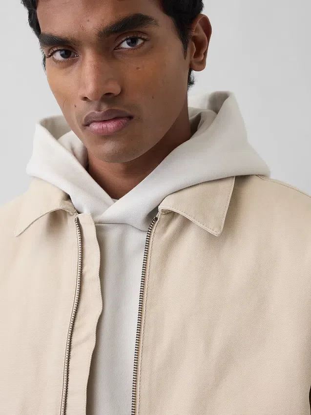 Chaqueta bomber de lona