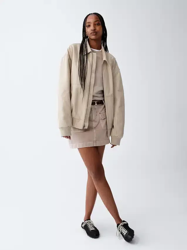 Chaqueta bomber de lona