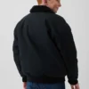 Chaqueta bomber de lona con forro de sherpa para niños