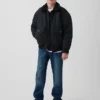 Chaqueta bomber de lona con forro de sherpa para niños