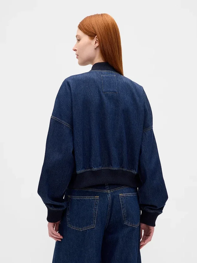 Chaqueta bomber de mezclilla ultrasuave