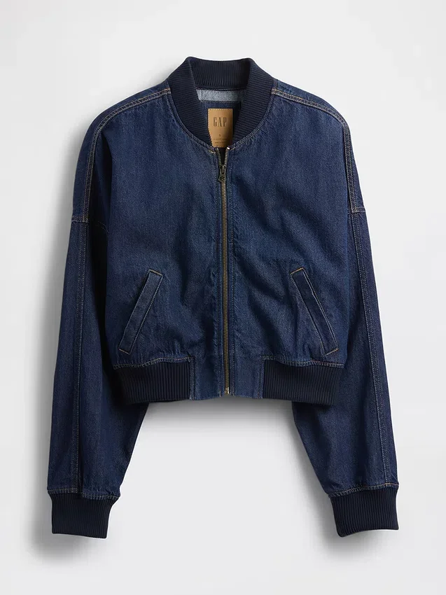 Chaqueta bomber de mezclilla ultrasuave