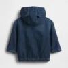 Chaqueta con capucha de mezclilla ultrasuave para bebés