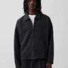 Chaqueta con cremallera oversize de peso pesado para adultos