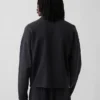 Chaqueta con cremallera oversize de peso pesado para adultos